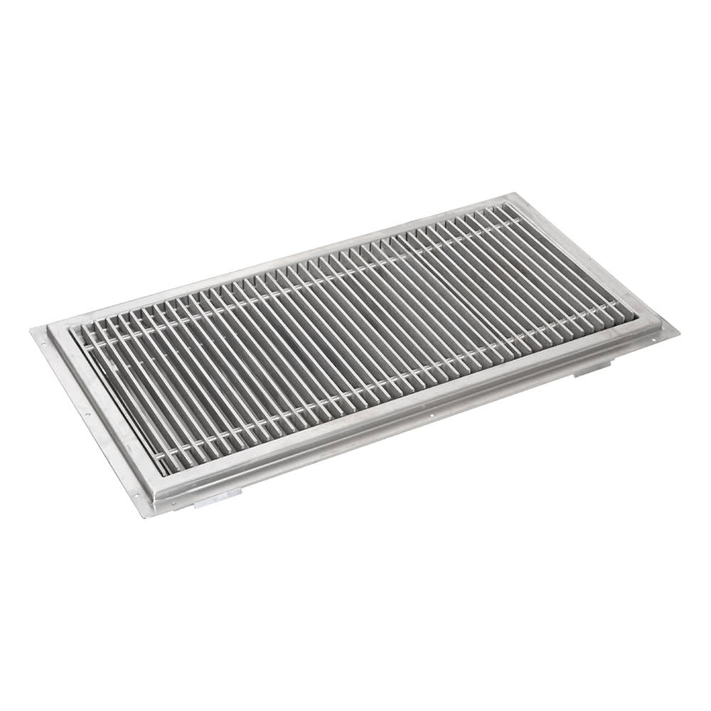 079-TR1260 Floor Trough w/ Subway Style Grating - 60"W x 12"D, Stainless Steel