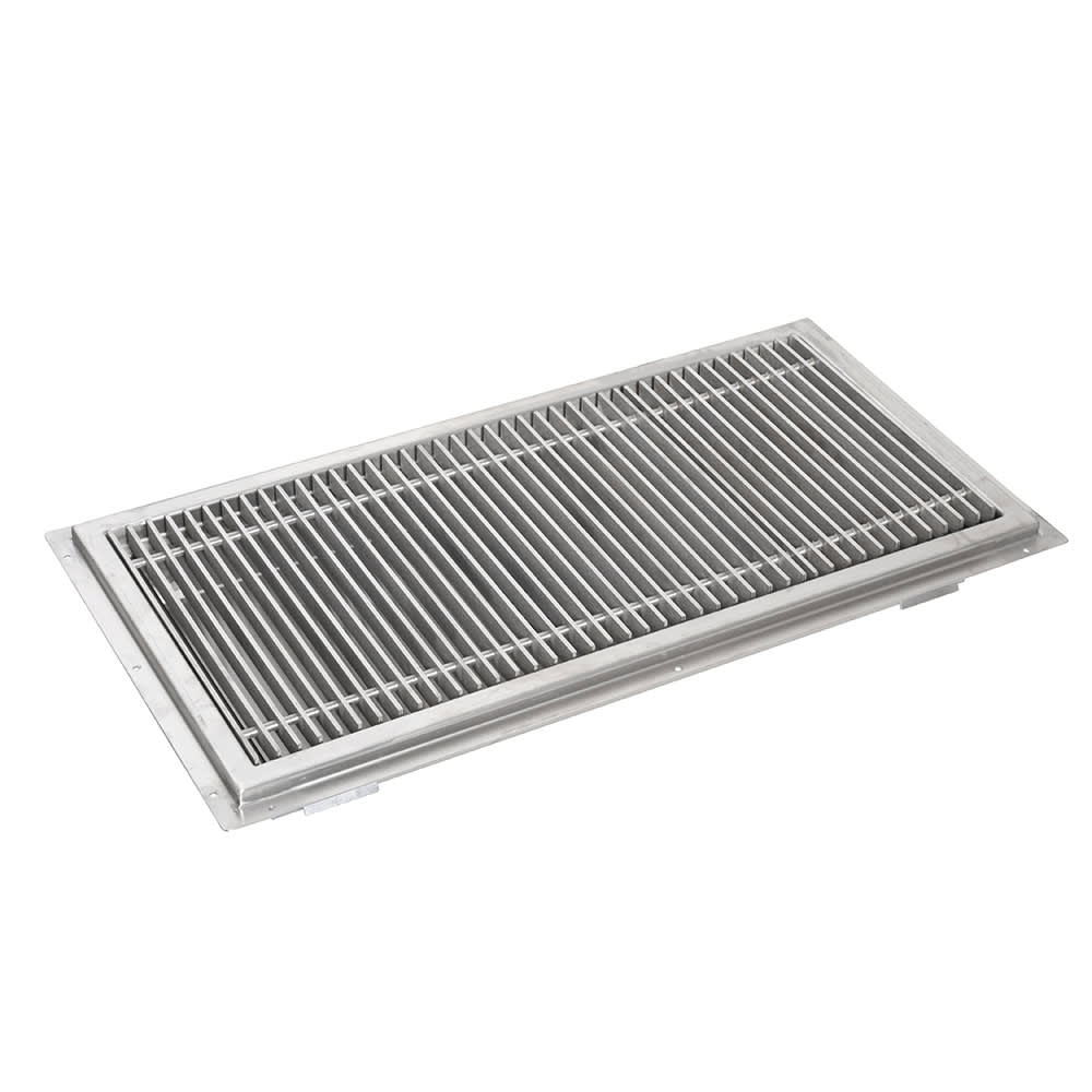 079-TR1848 Floor Trough w/ Subway Style Grating - 48"W x 18"D, Stainless Steel