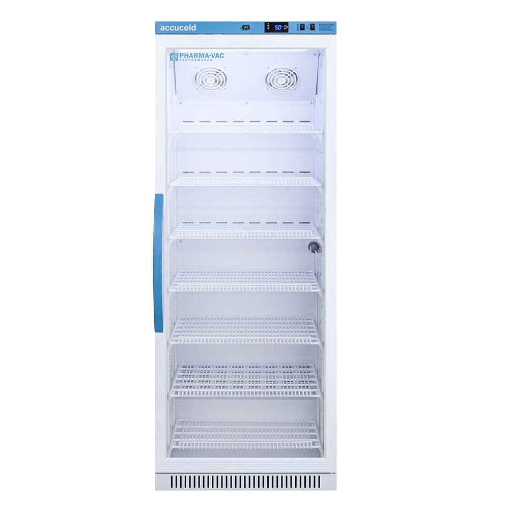 162-ARG12PV 12 cu ft Reach In Pharma-Vac Medical Refrigerator w/ Glass Door - Temperature Alarm,...