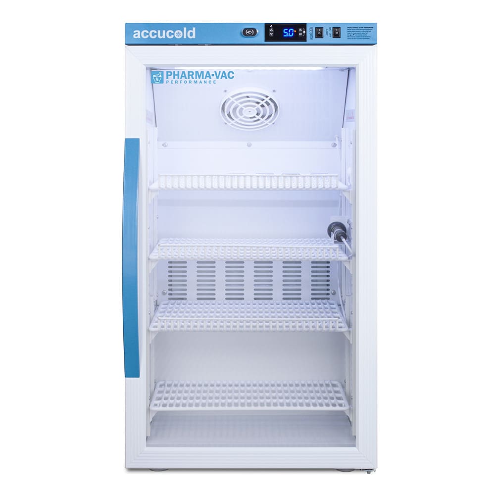 Accucold 3 cu ft Undercounter Pharma-Vac Medical Refrigerator w/ Glass ...