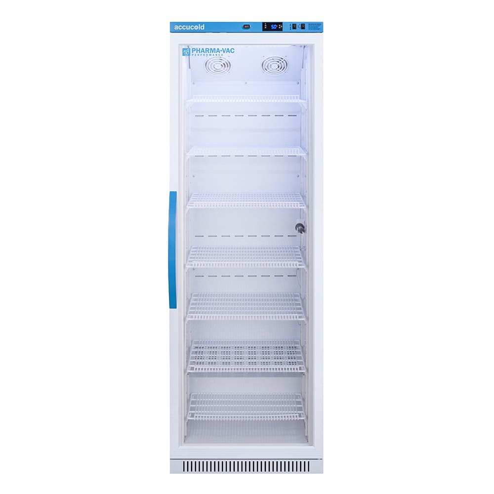 162-ARG15PV 15 cu ft Reach In Pharma-Vac Medical Refrigerator w/ Glass Door - Temperature Alarm,...