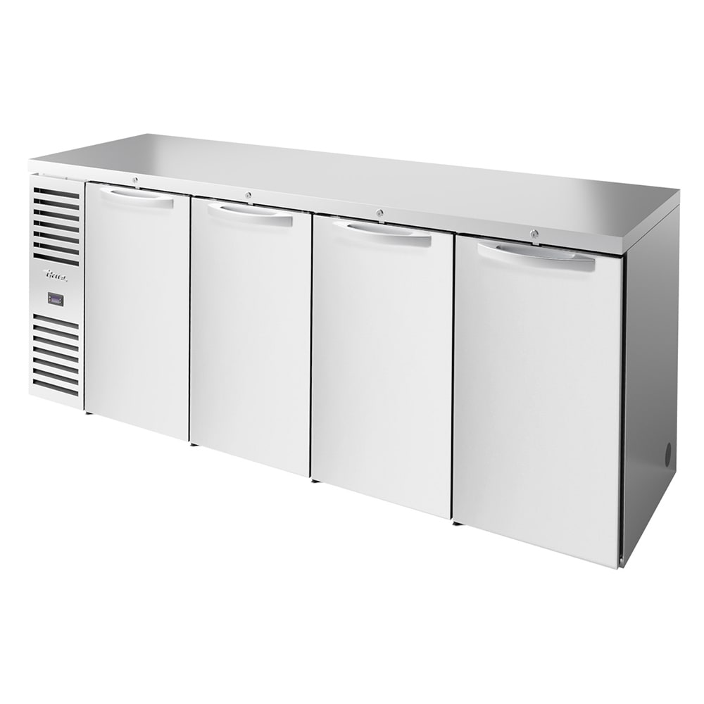 598-TBR92RISZ1LSSSSS 92" Bar Refrigerator - 4 Swinging Solid Doors, Stainless, 115v