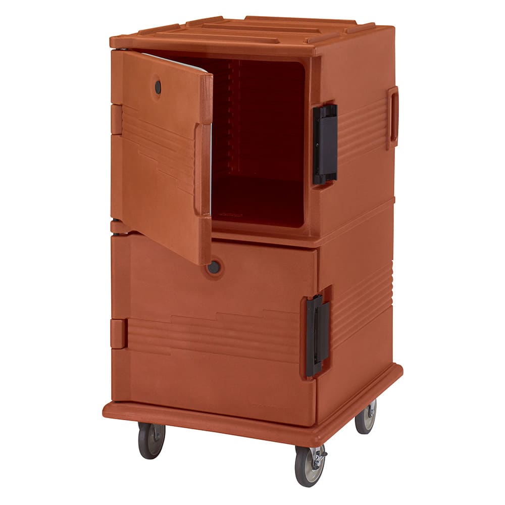 144-UPC1600HD402 Ultra Camcart® Insulated Food Carrier w/ (24) Pan Capacity, Brick Red