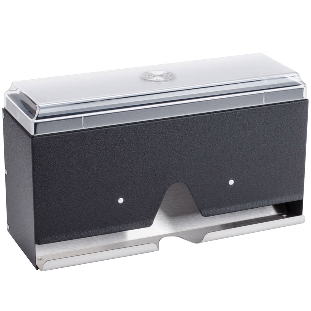 175-380506 Single Sided Straw Dispenser - 200 Capacity, Black