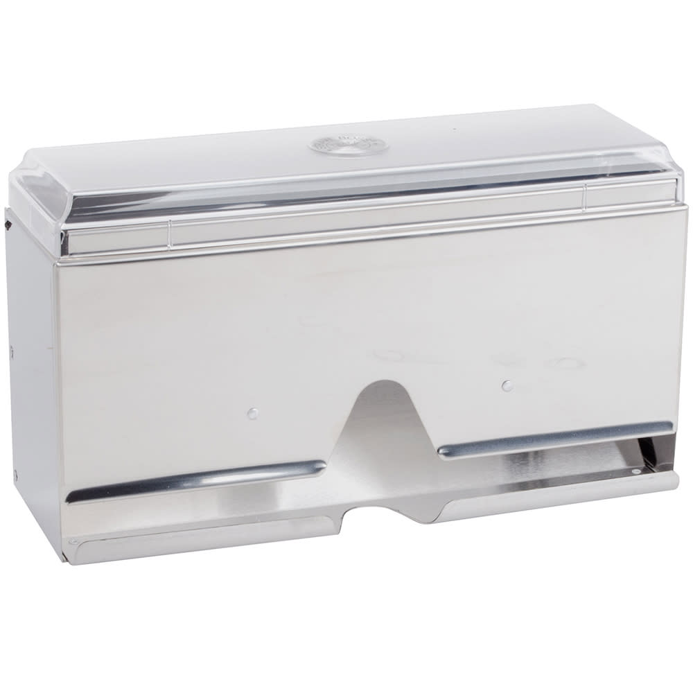 175-380528 Single Sided Straw Dispenser - 200 Capacity, Silver