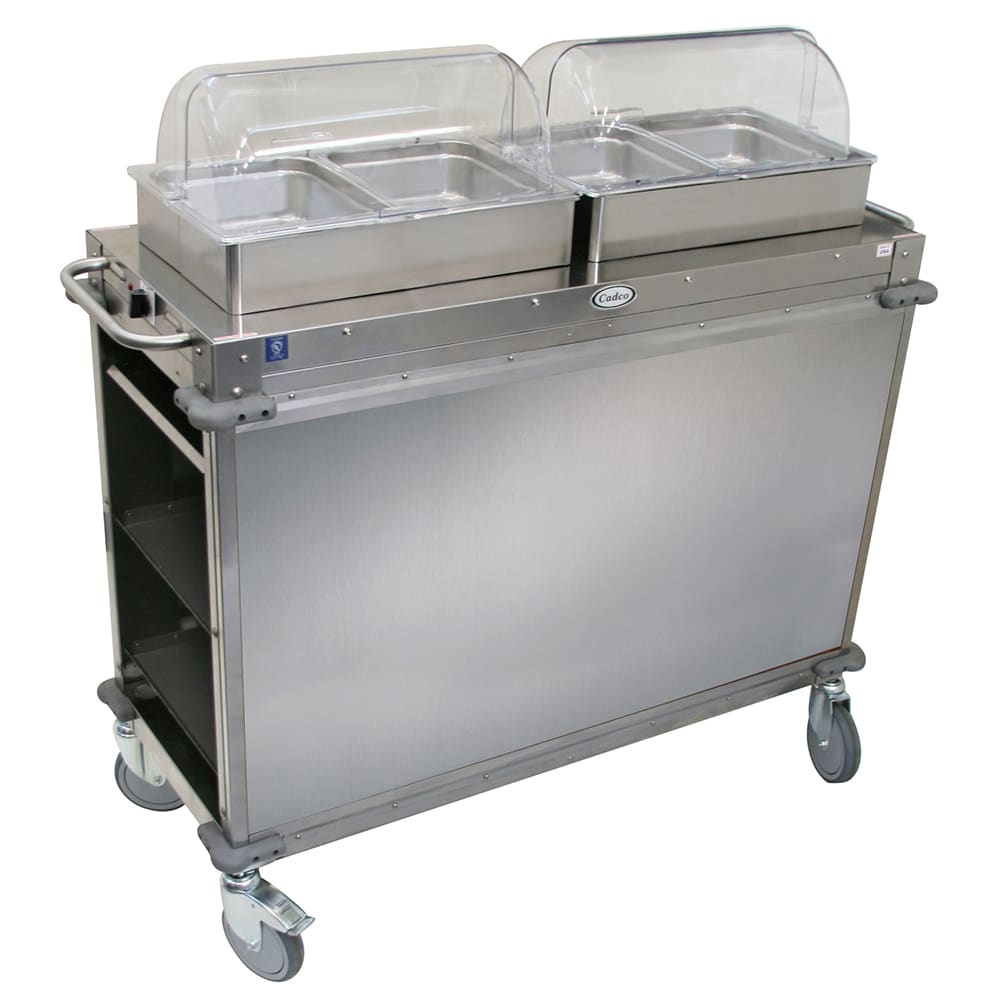 Cadco CBC-HH-LST-4 52 3/4" Hot Food Table w/ (2) Wells & Undershelf, 120v
