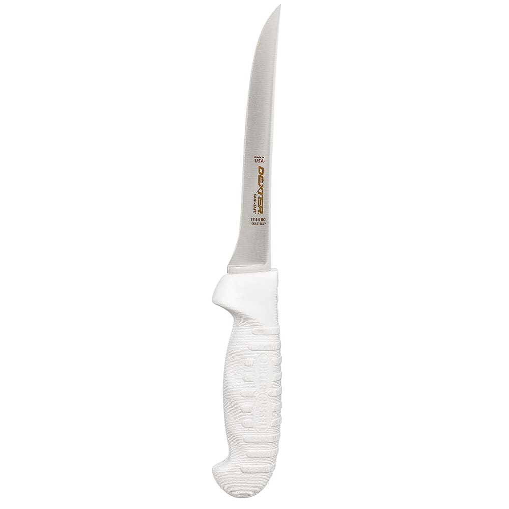 135-01593 SANI-SAFE® 6" Boning Knife w/ Polypropylene White Handle, Carbon Steel