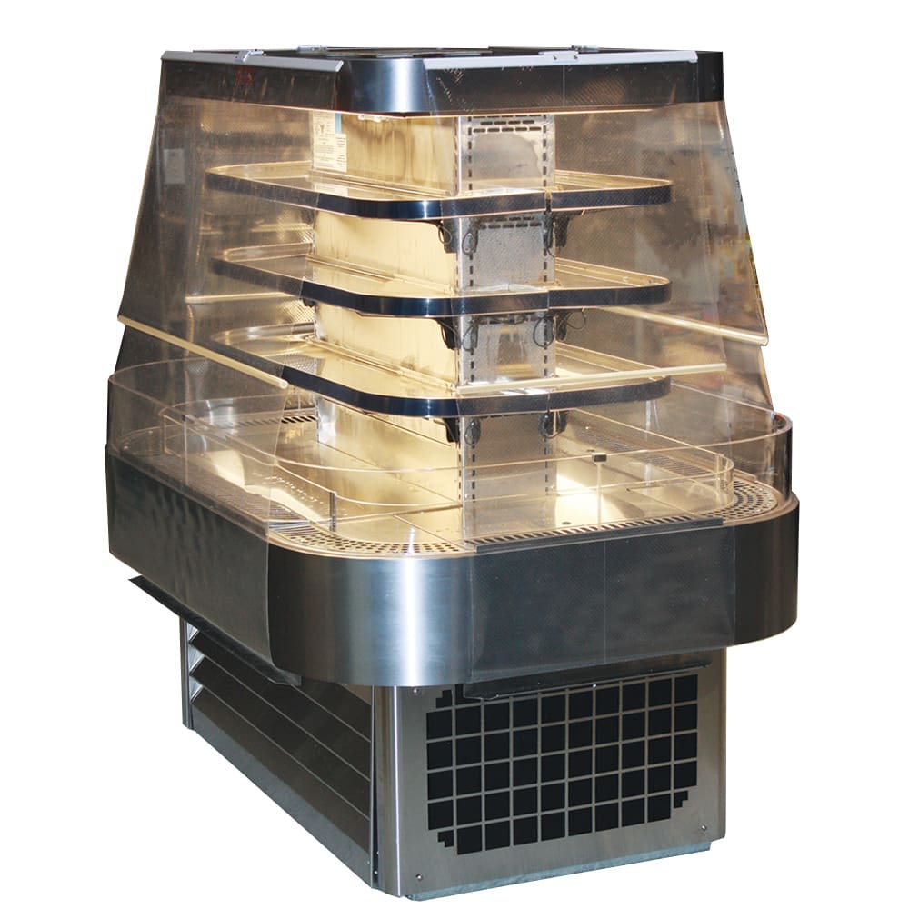 367-SCOD42I5SLED 60" Horizontal Island Open Air Cooler w/ (4) Levels, 115/208-230v/1ph