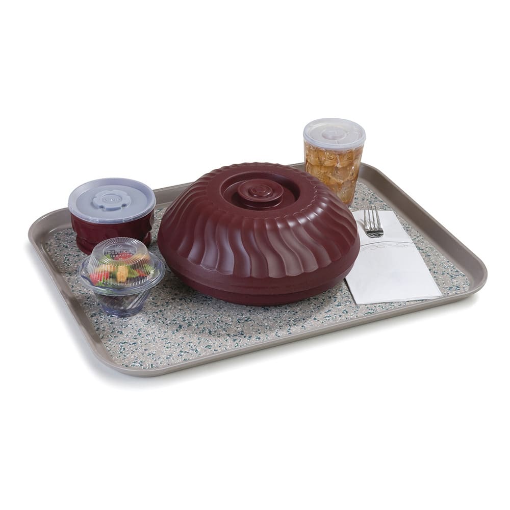 Dinex DXSMC1418NSM31 Rectangular Dietary Tray - For Patient Feeding, 14" x 18", Latte Marble