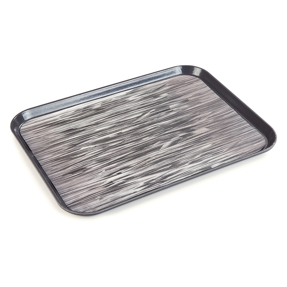 171-DXSMC1418NSQ44 Rectangular Dietary Tray - For Patient Feeding, 14" x 18", Quarry Gr...