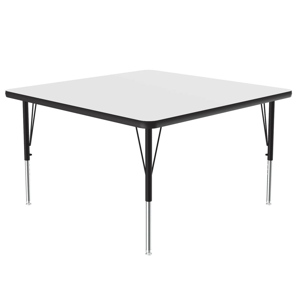 228-A3636SQ36 36" Square Activity Table w/ 1 1/4" High Pressure Top, White