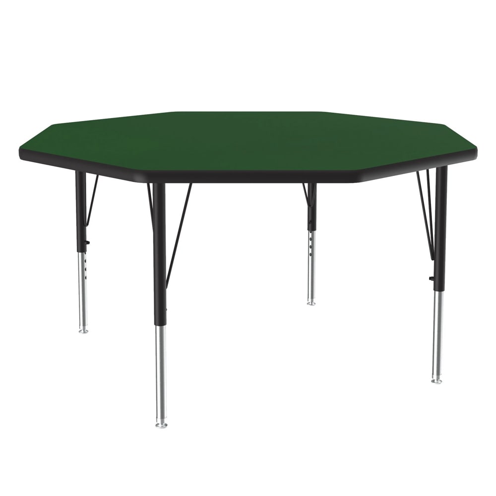 228-A48OCT39 48" Octagonal Table w/ 1 1/4" High Pressure Top, Green
