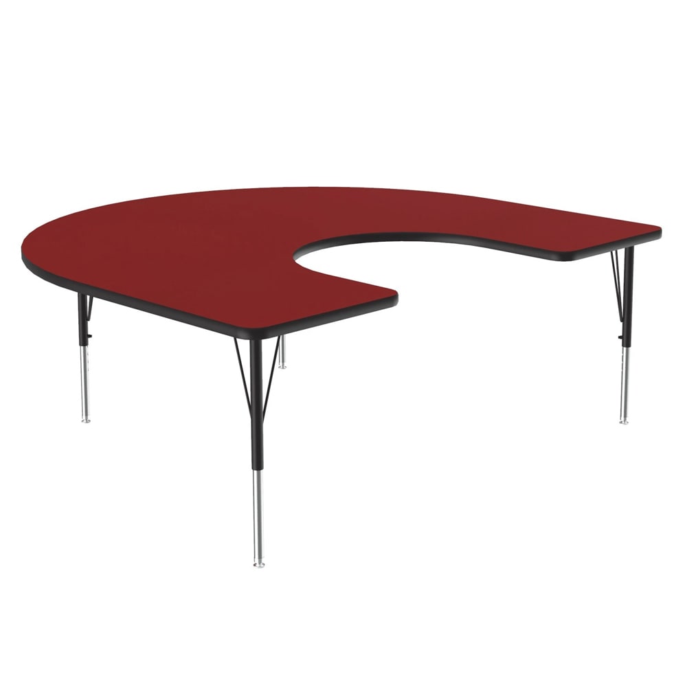228-A6066HOR35 Activity Table w/ 1 1/4" High Pressure Top, 66"W x 60"D, Red