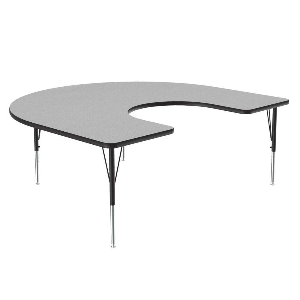 228-A6066HOR15 Activity Table w/ 1 1/4" High Pressure Top, 66"W x 60"D, Gray Grani...