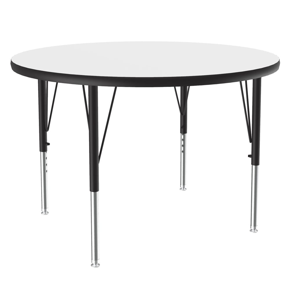 228-A42RND36 42" Round Table w/ 1 1/4" High Pressure Top, White