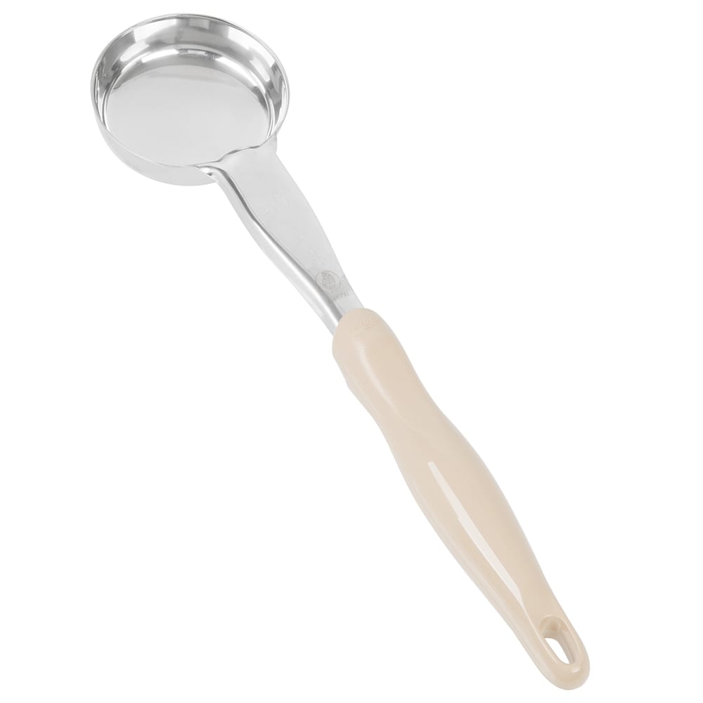 Vollrath 3 oz Ivory Handle Portion Control Solid Spoodle