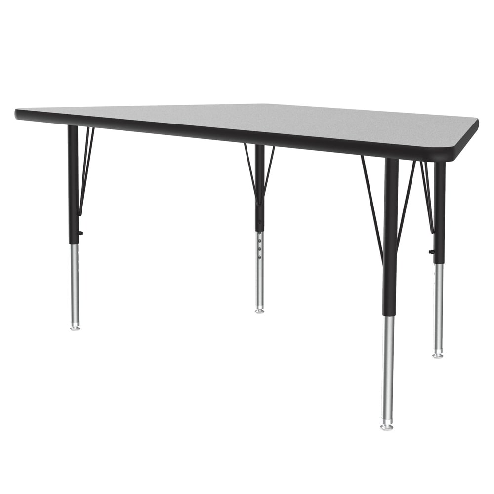228-AM3060TRP15 60" EconoLine Trapezoid Activity Table w/ Gray Granite Top, 29"H