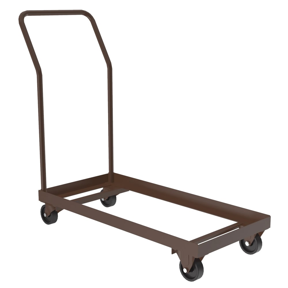 228-C194001 Folding Chair Dolly w/ (20) Chair Capacity - Steel, Brown