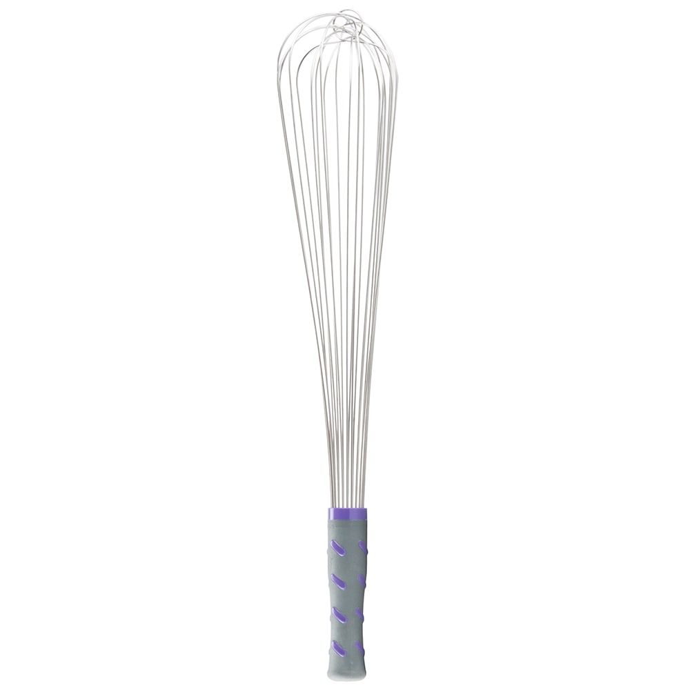 175-47006 18" Piano Whip - Purple Nylon Handle, Stainless Steel
