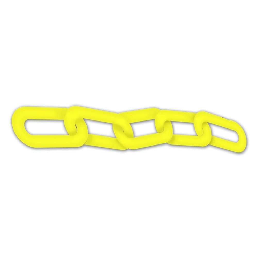 Accuform Signs PRC202YL 1 ft Plastic Chain Links, Yellow