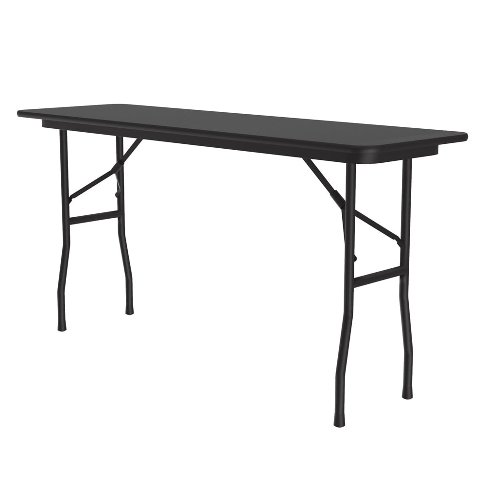 228-CF1872PX07 72" Rectangular Folding Table w/ Black Granite Top, 29"H