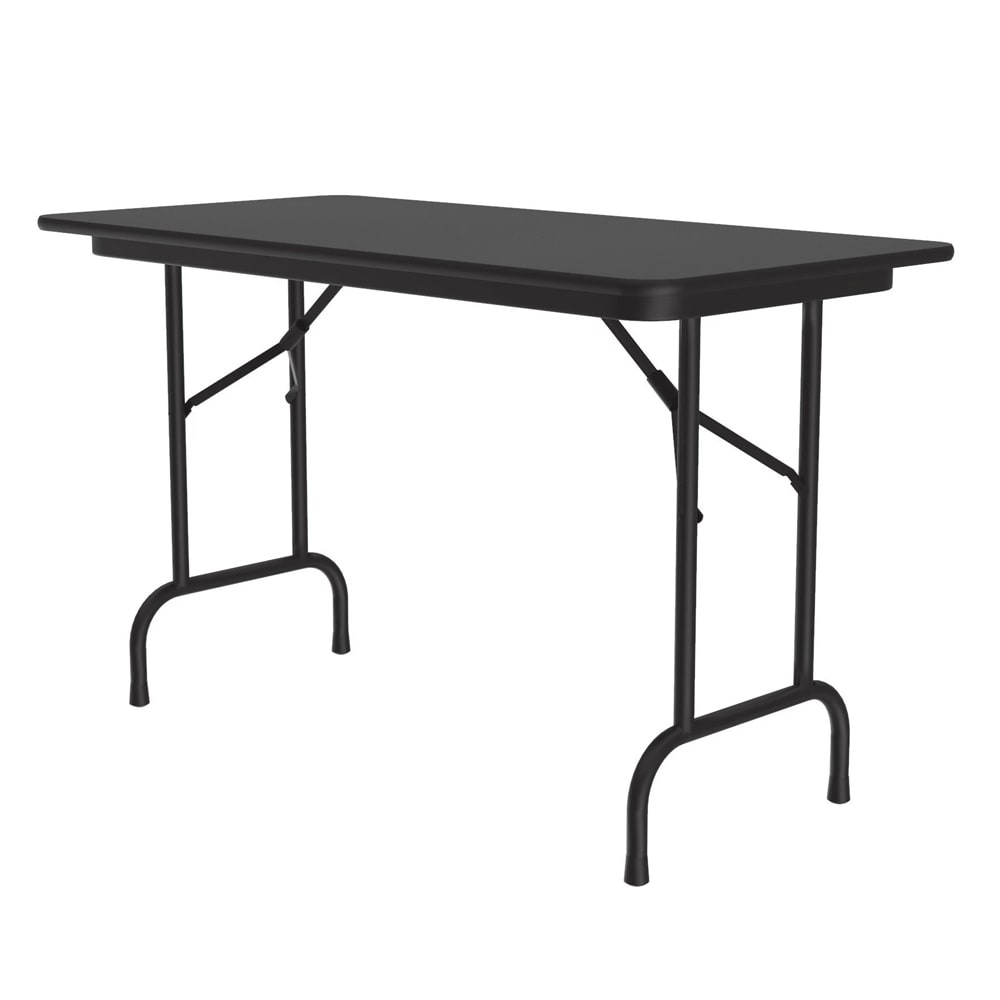 228-CF2448PX07 48" Rectangular Folding Table w/ Black Granite Top, 29"H
