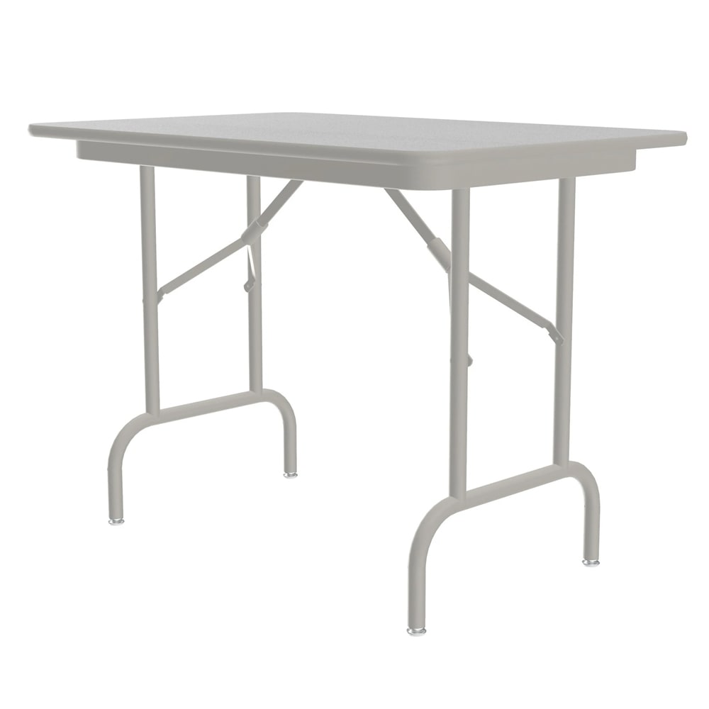 228-CF2436MK15 36" Rectangular Folding Table w/ Gray Granite Melamine Top, 26 1/2"H