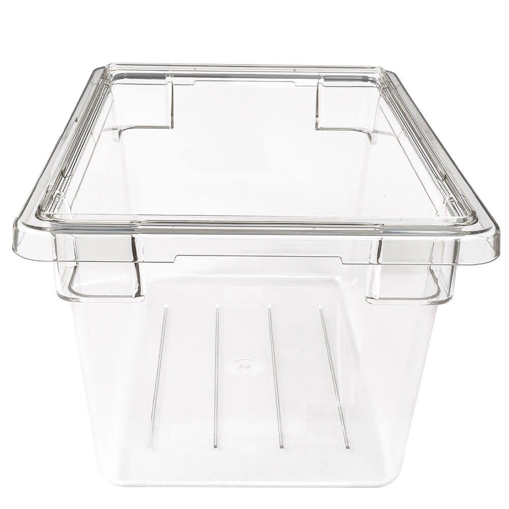 Cambro 5 Gal White Plastic Food Storage Container - 26L x 18W x 3 1/2D