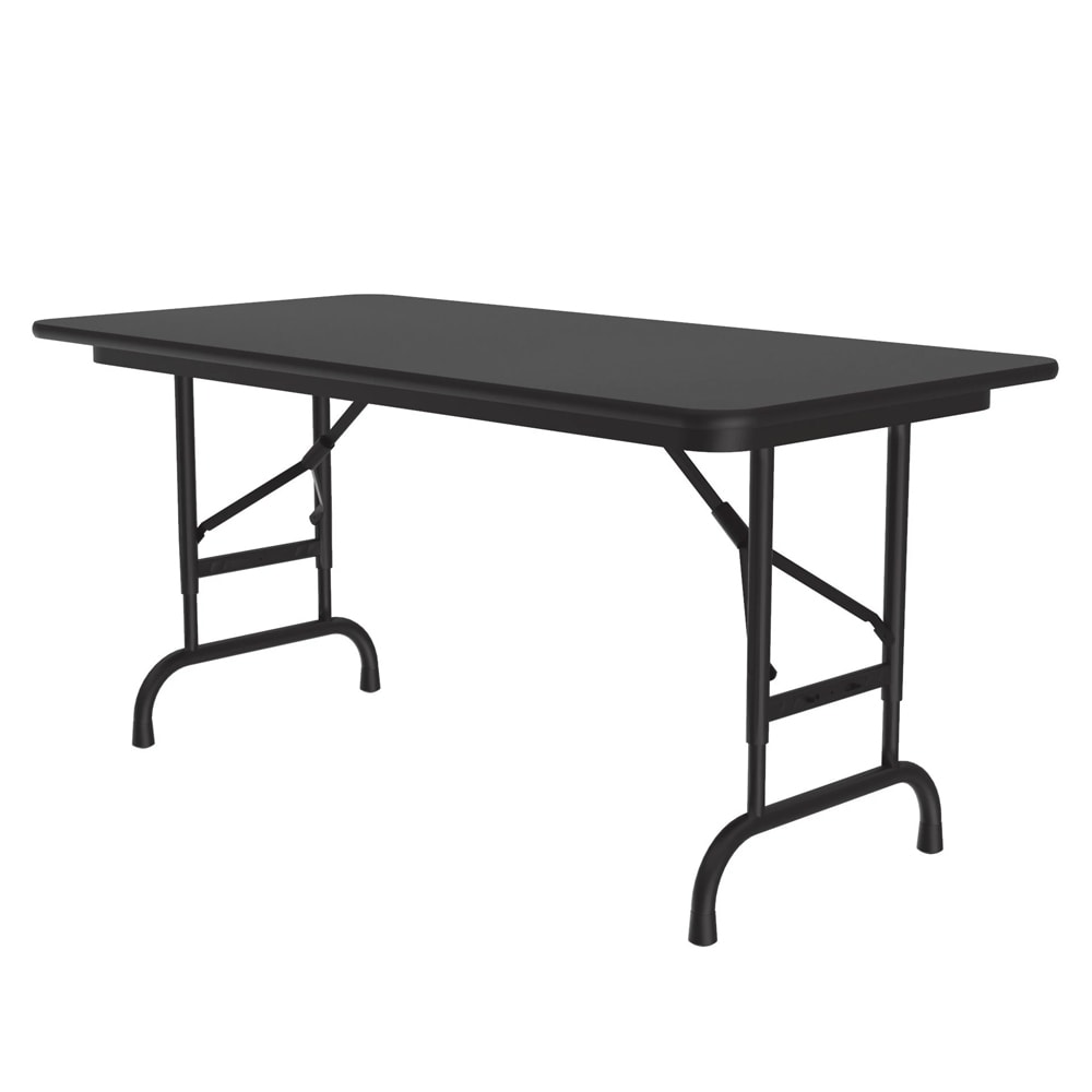 228-CFA2448PX07 48" Rectangular Folding Table w/ Black Granite Top, 32"H
