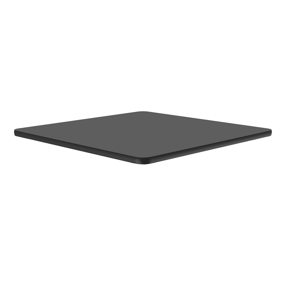 228-CT24S07 24" Square Cafe Breakroom Table Top, 1 1/4" High Pressure, Black Granite