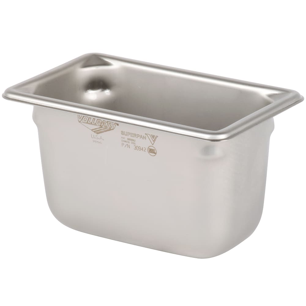 175-30942 Super Pan V® Ninth Size Steam Pan - Stainless Steel