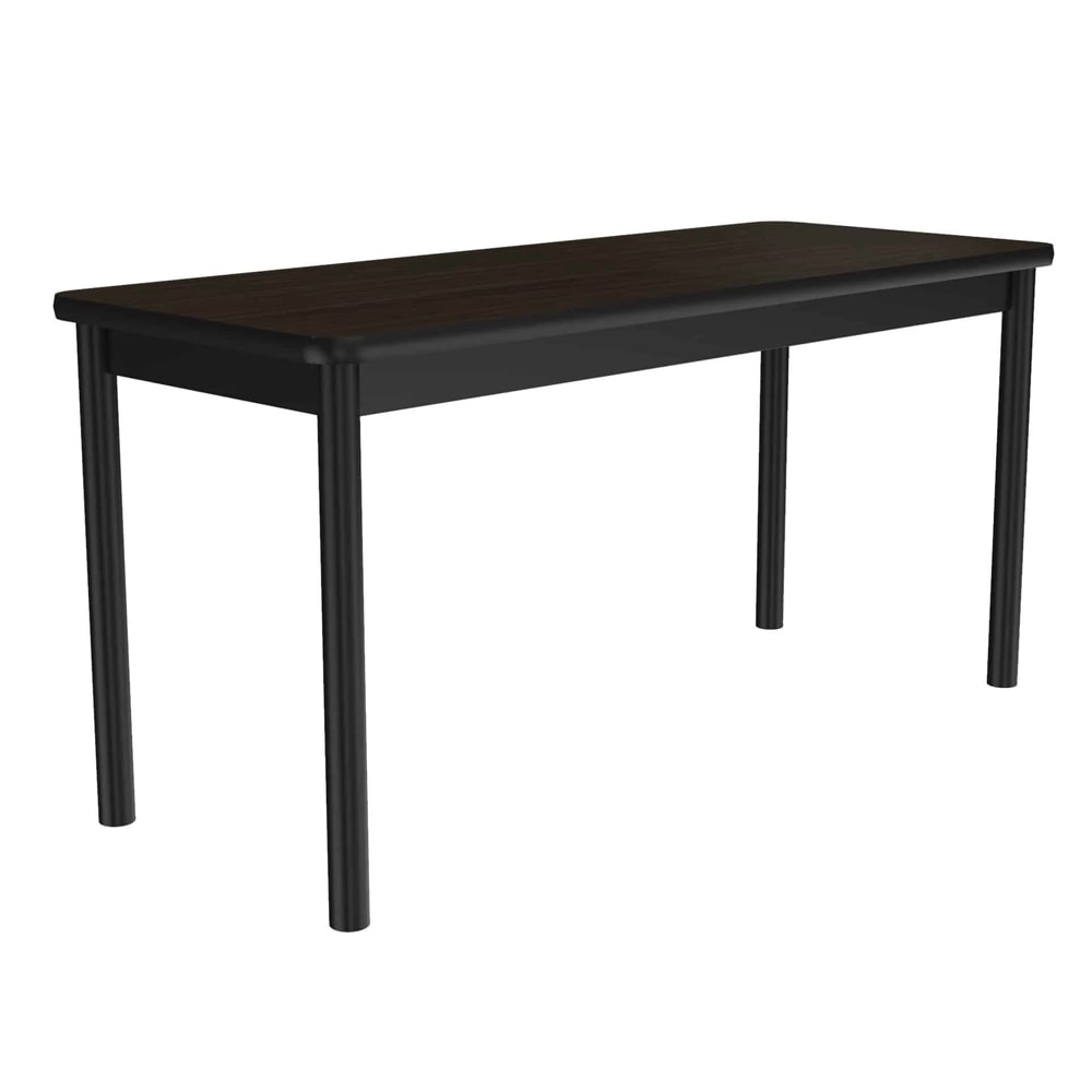 228-LR247201 Economical Library Table w/ Wear Resistant Surface & T Mold Edge 24x72" Wal...