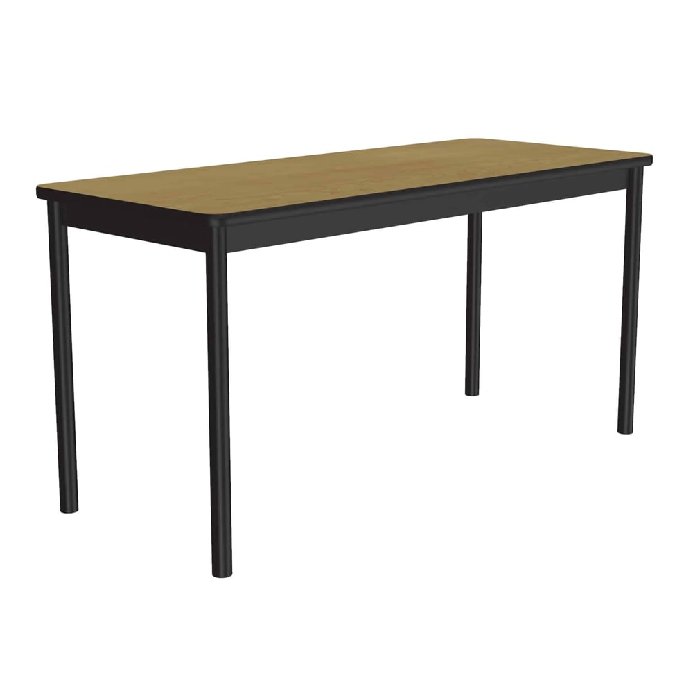 228-LT307216 Economical Lab Table w/ Wear Resistant Surface T Mold Edge 30x72" Fusion Maple
