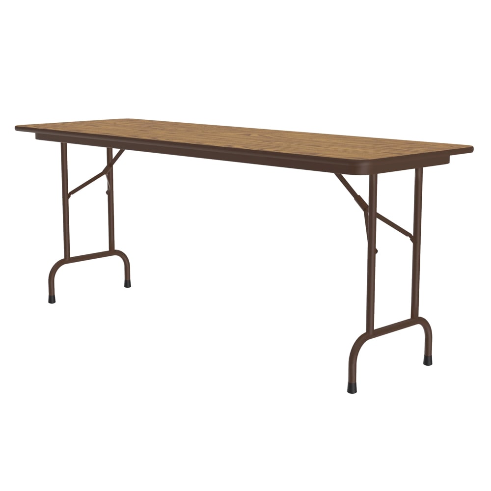 228-PC2472P06 72" Rectangular Folding Table w/ Medium Oak Plywood Top, 29"H