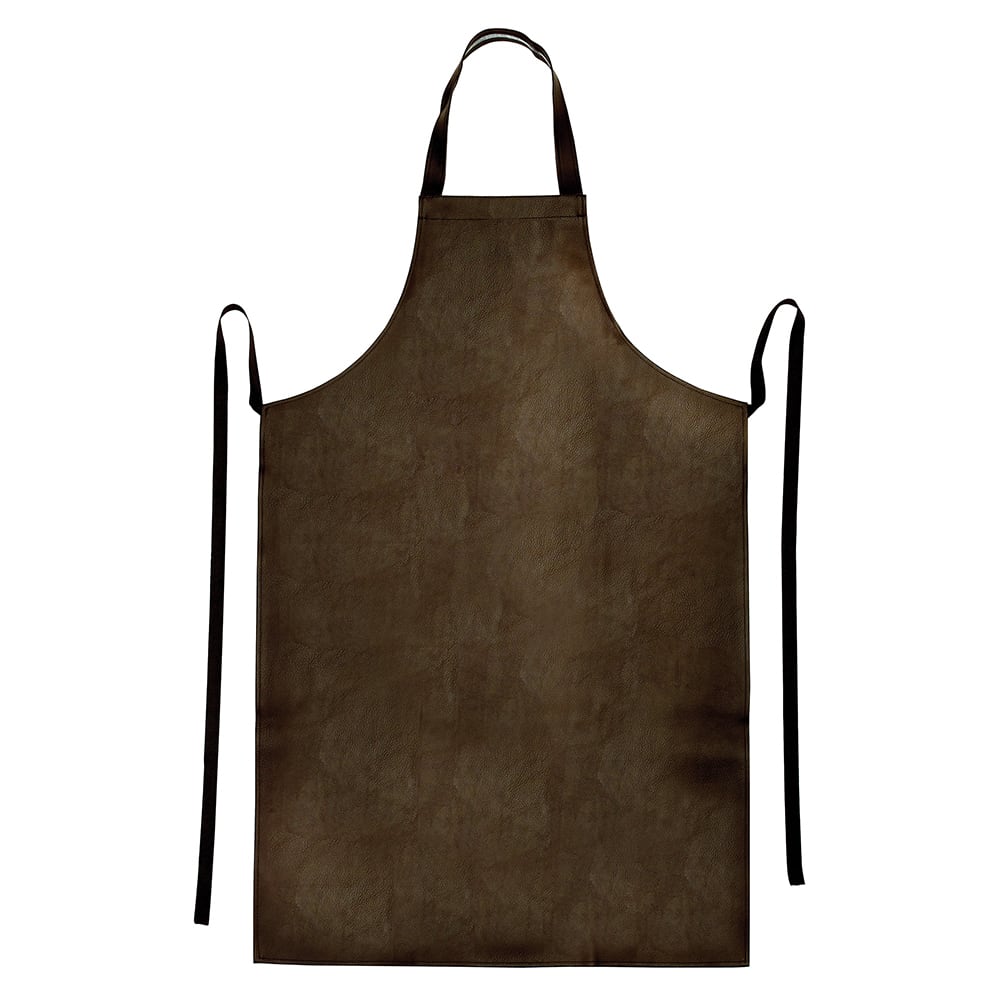 080-BAW2740BN Vinyl Dishwashing Apron - 40" x 27 1/2", Brown