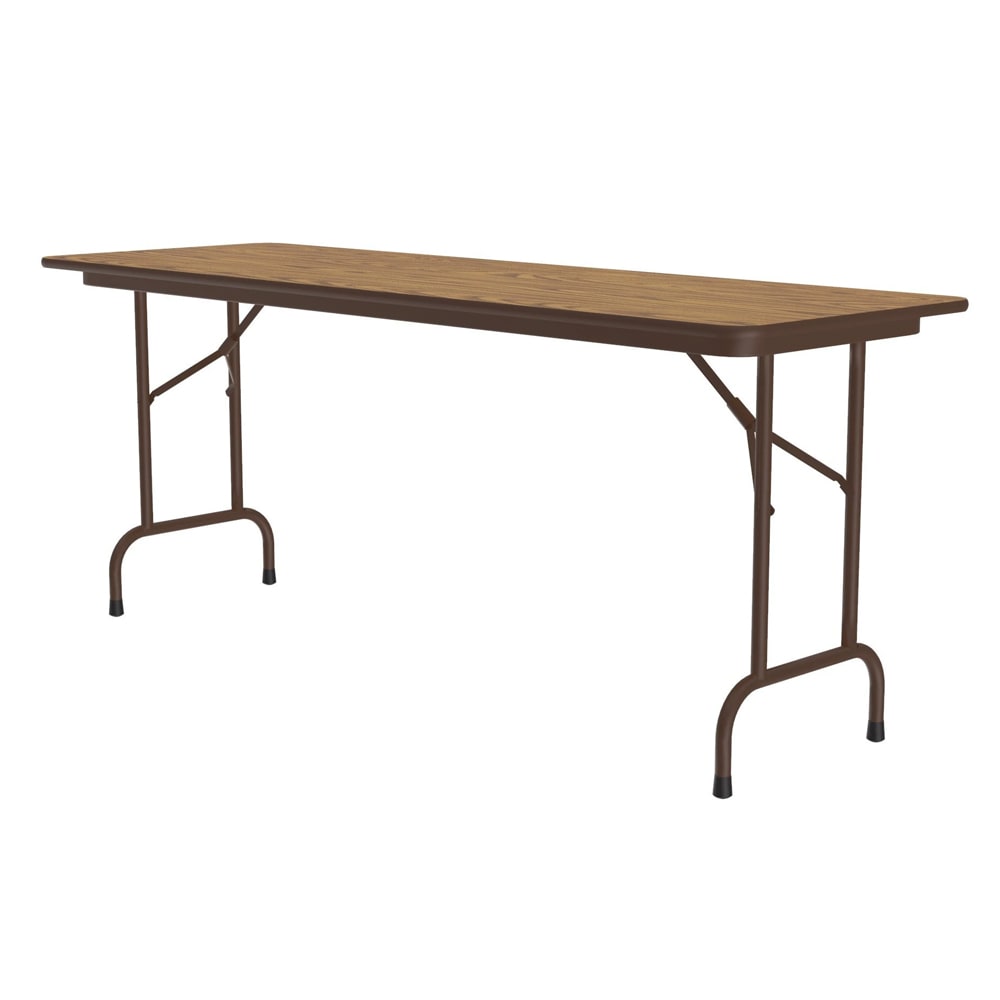 228-CF3048M06 48" Rectangular Folding Table w/ Medium Oak Melamine Top, 29"H