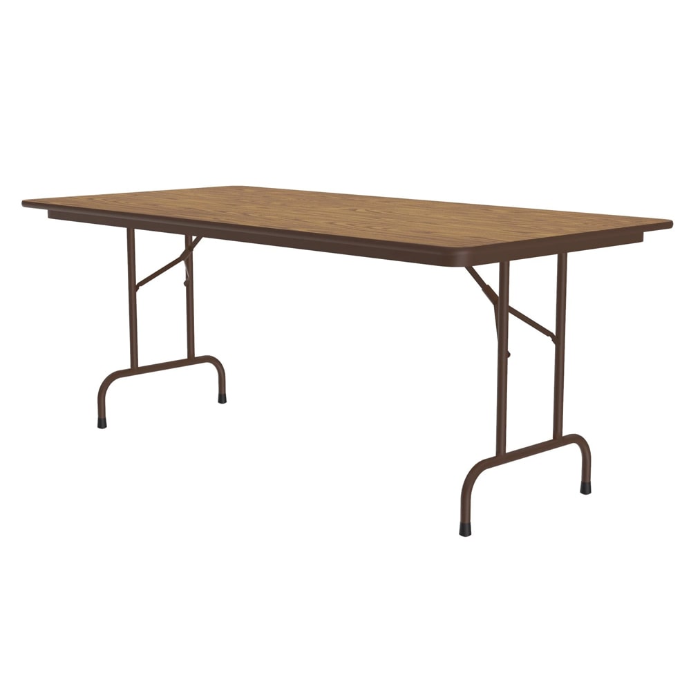 228-CF3696PX06 96" Rectangular Folding Table w/ Medium Oak Top, 29"H
