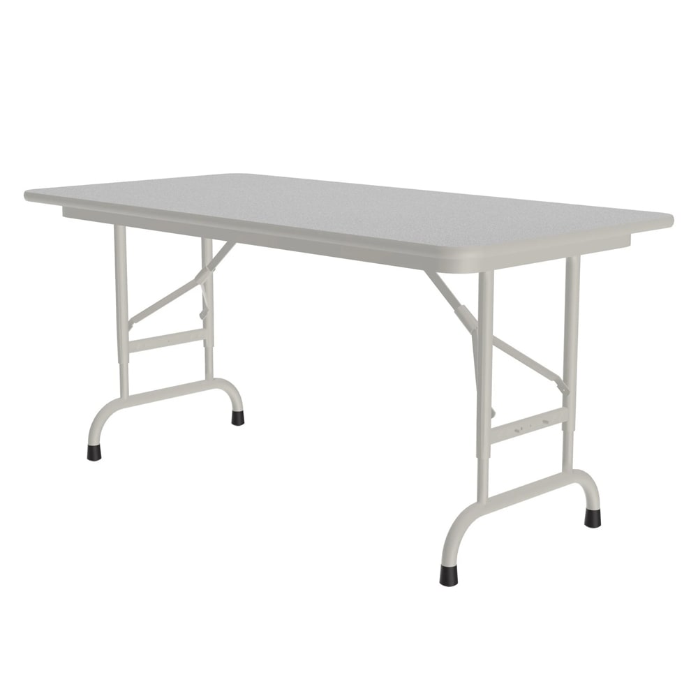 228-CFA2448M15 48" Rectangular Folding Table w/ Gray Granite Melamine Top, 32"H