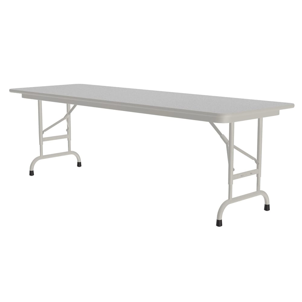 228-CFA2460M15 60" Rectangular Folding Table w/ Gray Granite Melamine Top, 32"H