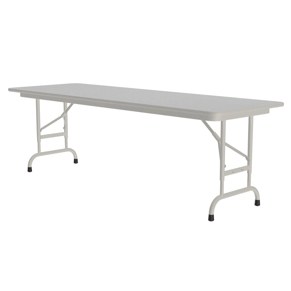 228-CFA2472M15 72" Rectangular Folding Table w/ Gray Granite Melamine Top, 32"H
