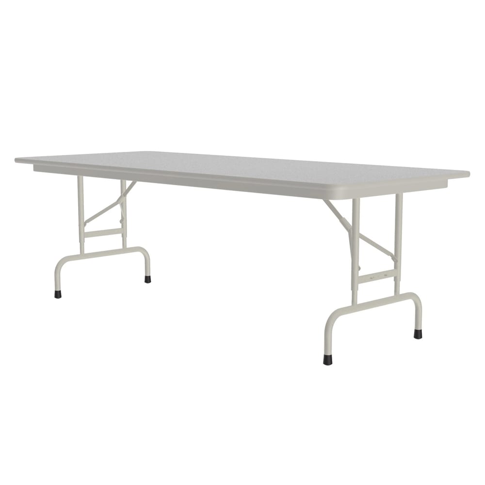 228-CFA3060PX15 60" Rectangular Folding Table w/ Gray Granite Top, 32"H