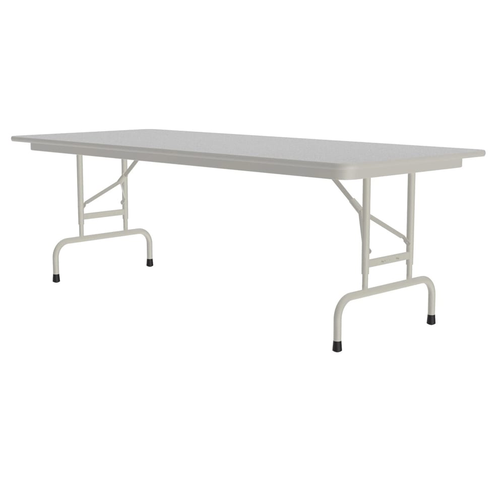 228-CFA3072M15 72" Rectangular Folding Table w/ Gray Granite Melamine Top, 29"H