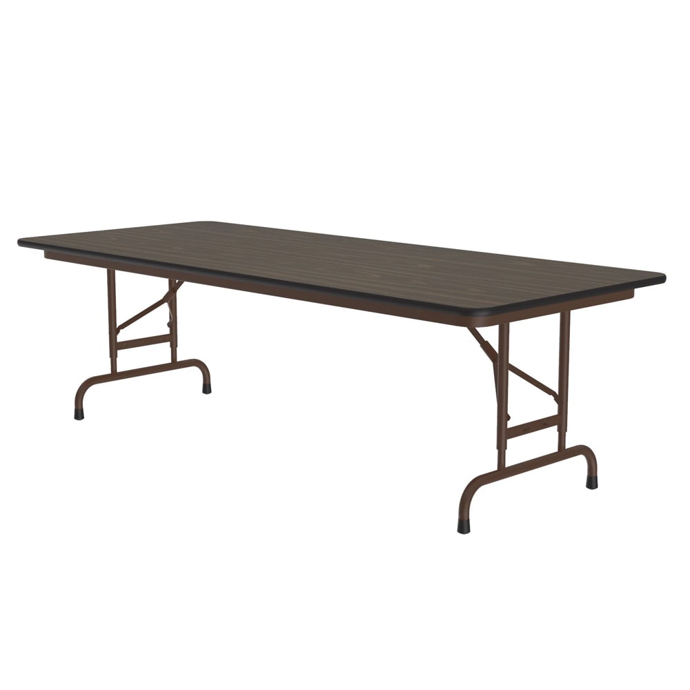 228-CFA3072PX01 72" Rectangular Folding Table w/ Walnut Top, 32"H