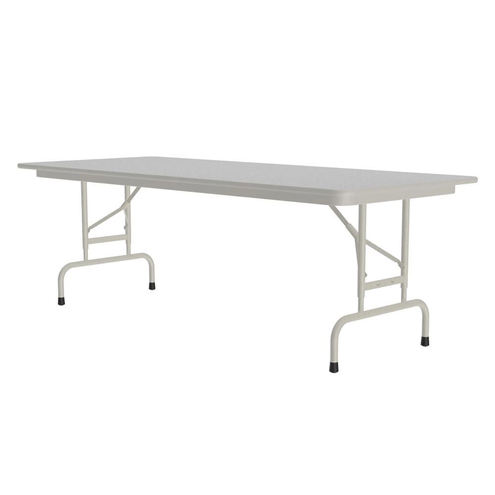 228-CFA3096M15 96" Rectangular Folding Table w/ Gray Granite Melamine Top, 32"H