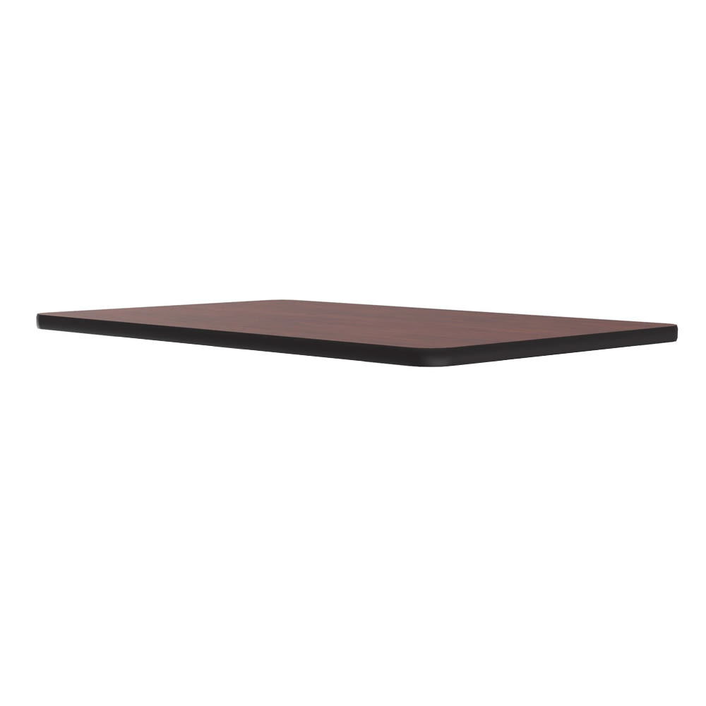 228-CT304820 Cafe Breakroom Table Top, 1 1/4" High Pressure, 30 x 48", Mahogany