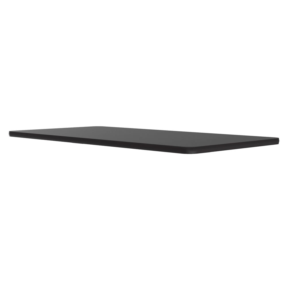 228-CT306007 Cafe Breakroom Table Top, 1 1/4" High Pressure, 30 x 60", Black Granite