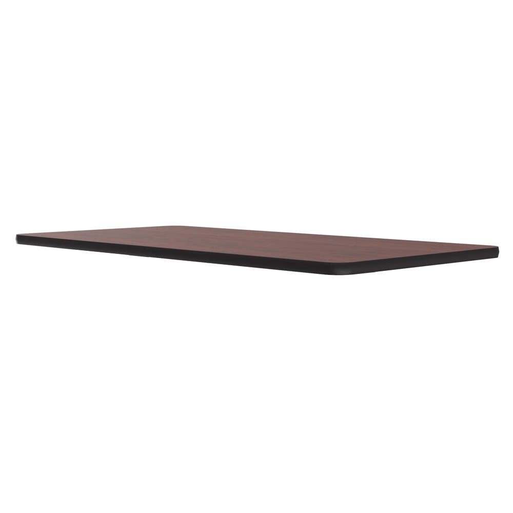 228-CT306020 Cafe Breakroom Table Top, 1 1/4" High Pressure, 30 x 60", Mahogany