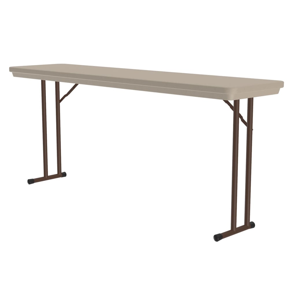 228-R187224 72" Rectangular Folding Seminar Table w/ Mocha Granite Top, 29"H