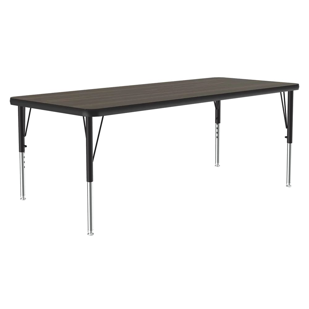 228-A2448REC01 Activity Table w/ 1 1/4" High Pressure Top, 48"W x 24"D, Walnut
