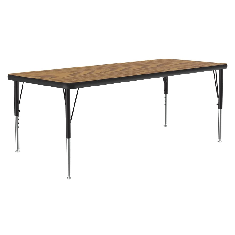 228-A2448REC06 Activity Table w/ 1 1/4" High Pressure Top, 48"W x 24"D, Oak